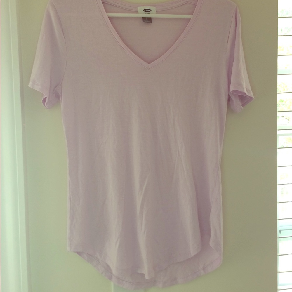Lilac old navy v neck tee