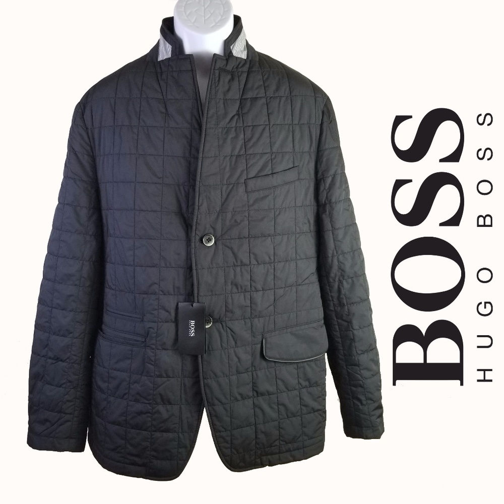NWT Hugo Boss Men's Black Jacket Size US 44R XL
