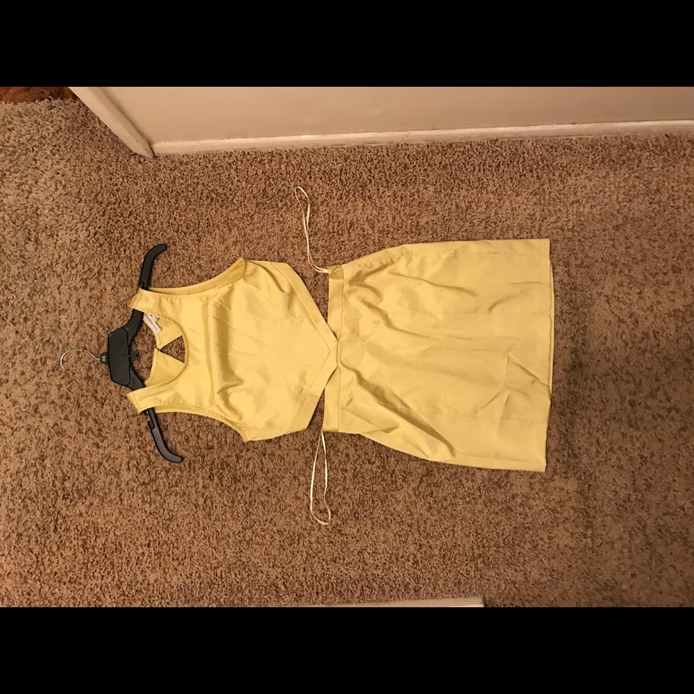 Finders keepers yellow formal dress