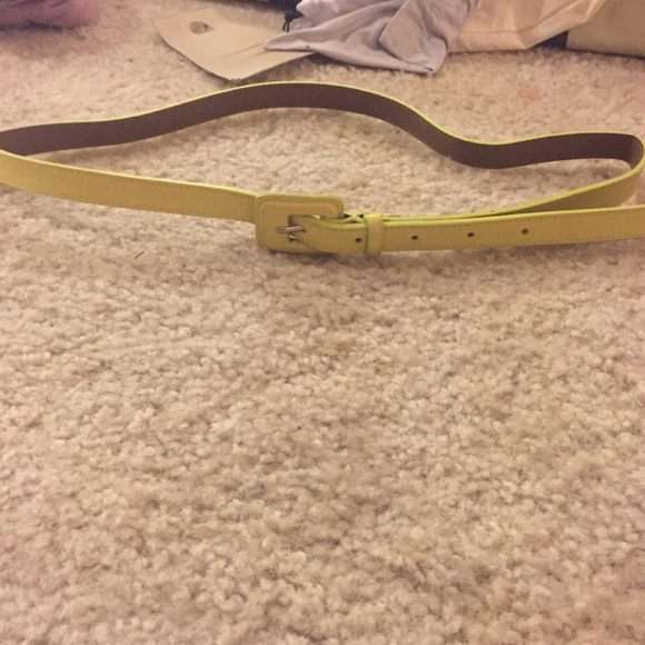 ellie elie tahari yellow belt accessories pants m - Picture 2 of 2