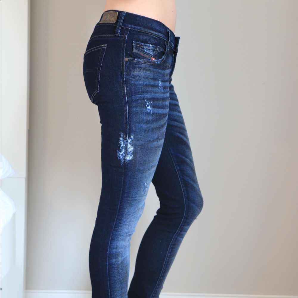 Diesel Grupee Super Slim Skinny Low Waist Jeans