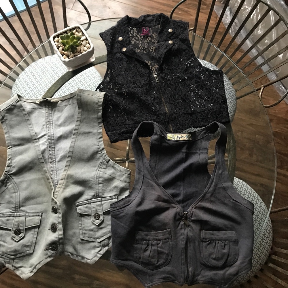 Two XL and One L Vest