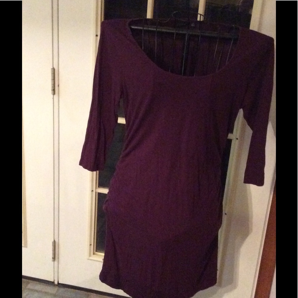 Plum T-shirt dress