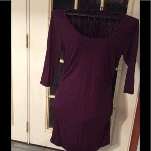 Plum T-shirt dress