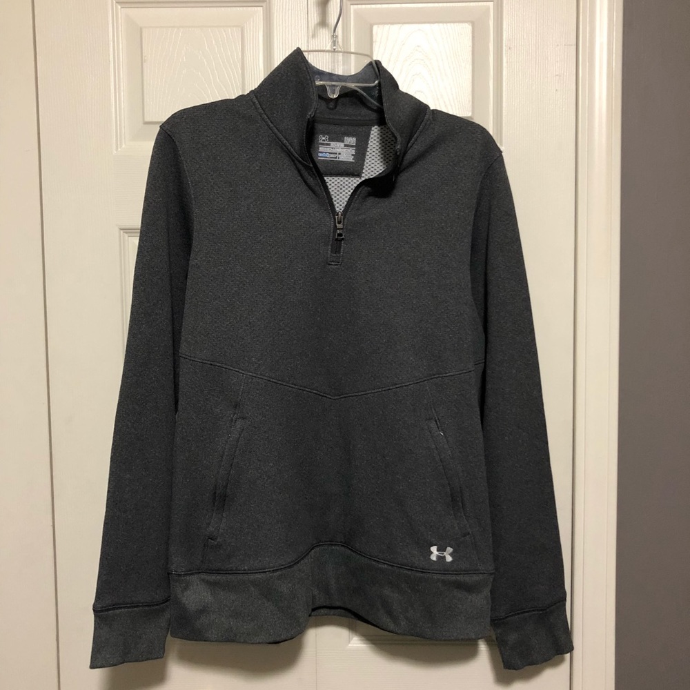 Gray Under Armour Quarter Zip Pullover