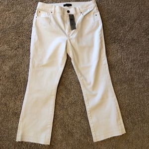 Petite Ann Taylor frayed bottom Jeans