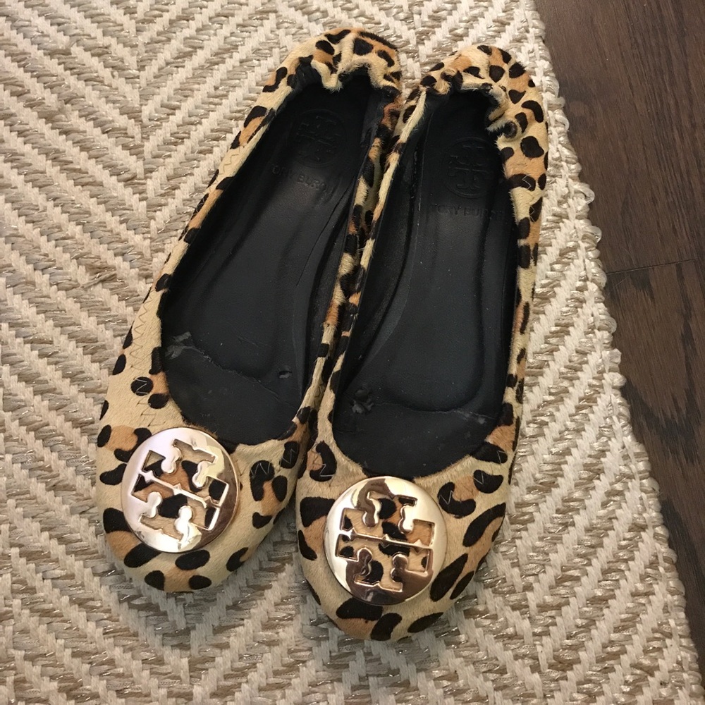 Leopard Tory Burch flats