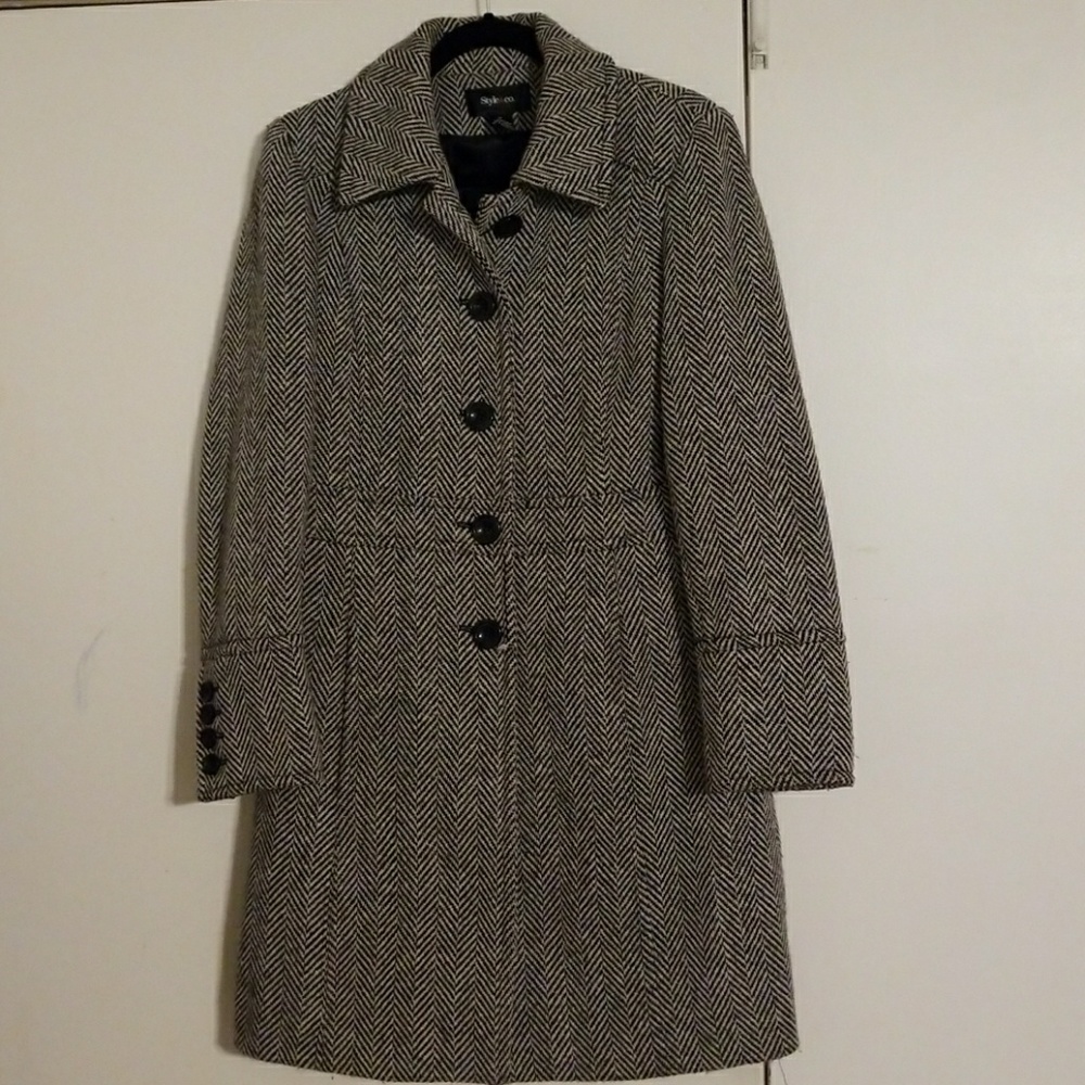 Black & White Style & Co Coat