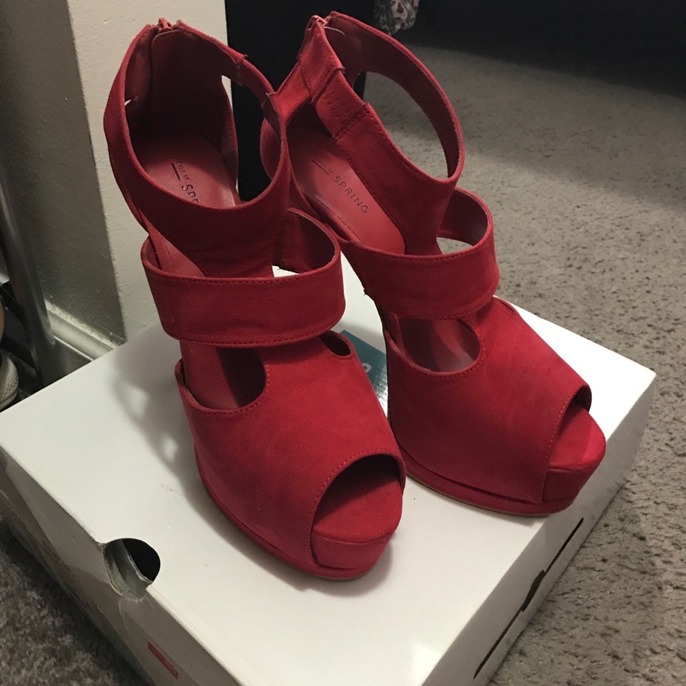 Red Call it Spring heels