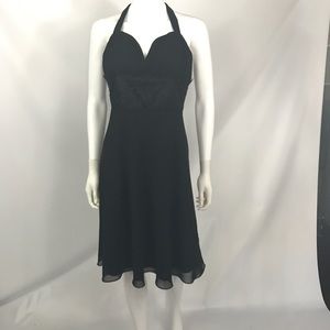 White House Black Market Halter Chiffon Dress