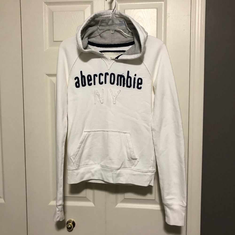 Abercrombie Kids White Hoodie