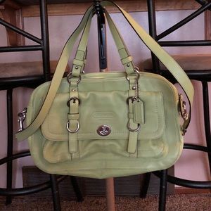 Coach Authentic Lime Green Purse