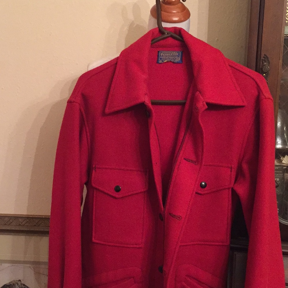 Vintage Pendleton Red Wool Jacket - image 8