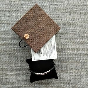 NWT Bracelet Steel + Leather