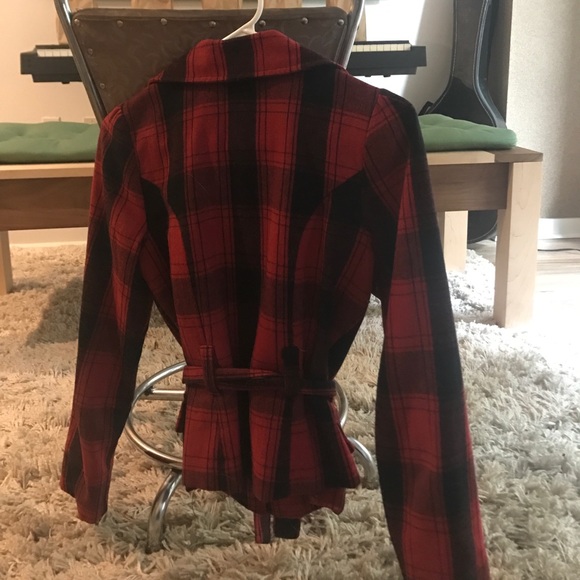 Red plaid jacket - Picture 2 of 3