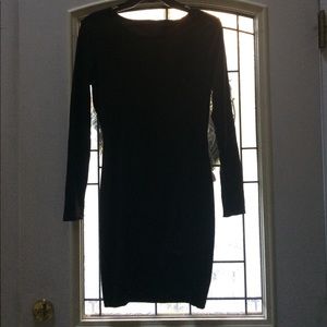 Black mini dress stretchy material