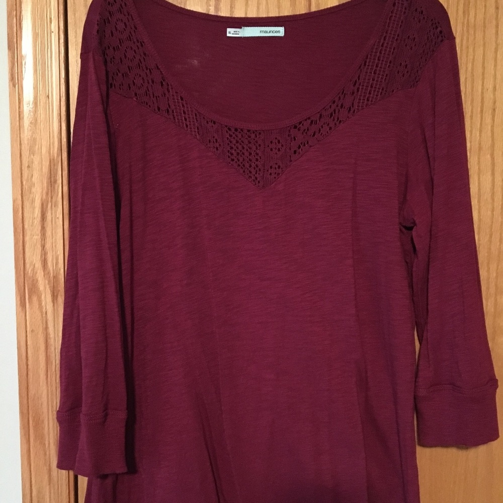 Wine colored shirt