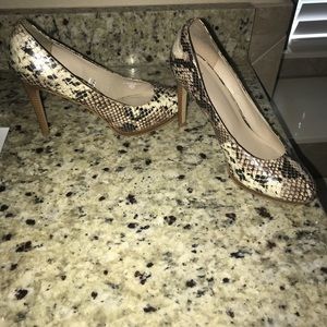 Animal print heels
