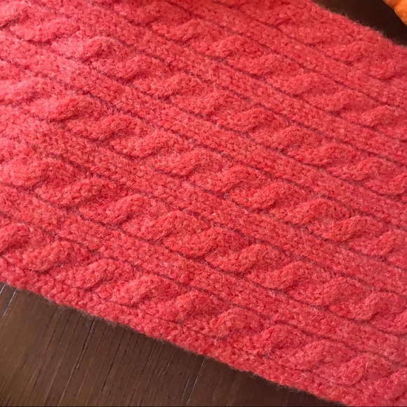 GAP 100% Wool Orange Sweat Scarf - Picture 6 of 7