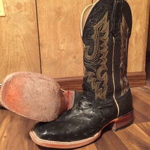 Ostrich cowboy boots