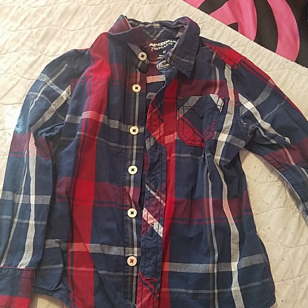 Toddler boys plaid shirt