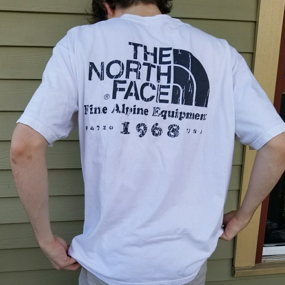 Distressed The North Face Graphic T Shirt