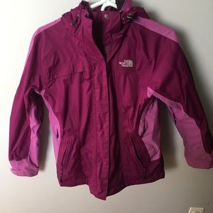 North Face rain coat