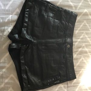 Pleather Shorts