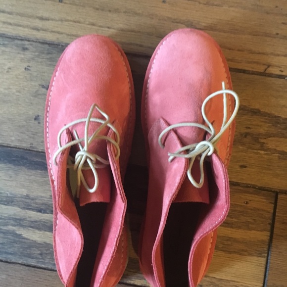 🌺Salmon colored suede ankle boots🌺 - Picture 2 of 7