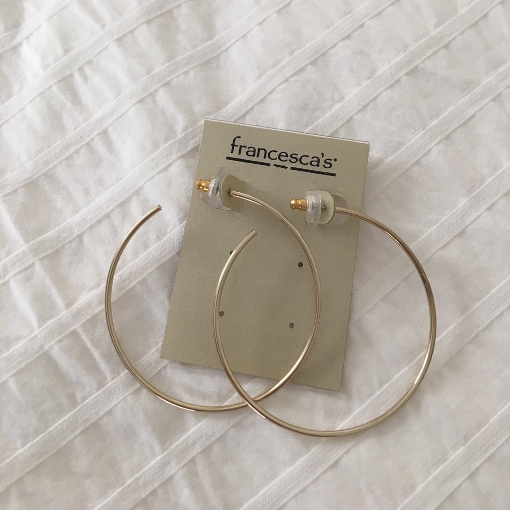 Francesca’s Gold Hoops