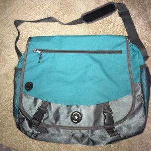 Blue Big Messenger Bag