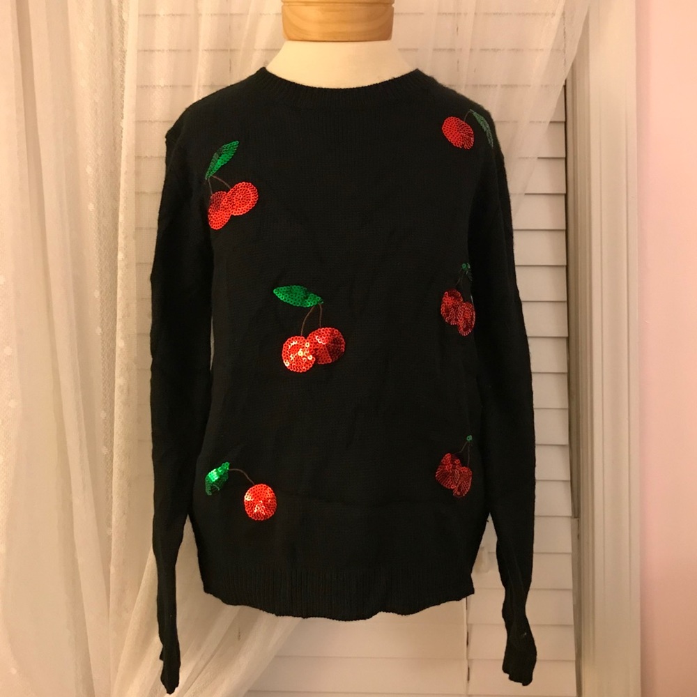 FOREVER 21 Black Cherry Sweater