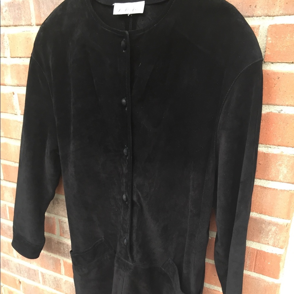 XS Suede Vintage Dress Saks Fifth Avenue
