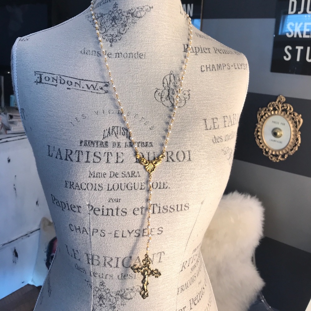 Rosary style necklace
