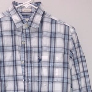 American Eagle Mens Plaid Button Down