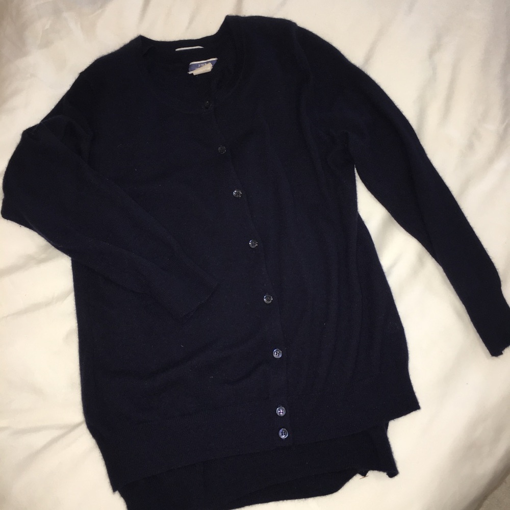 J. Crew cardigan and shell.