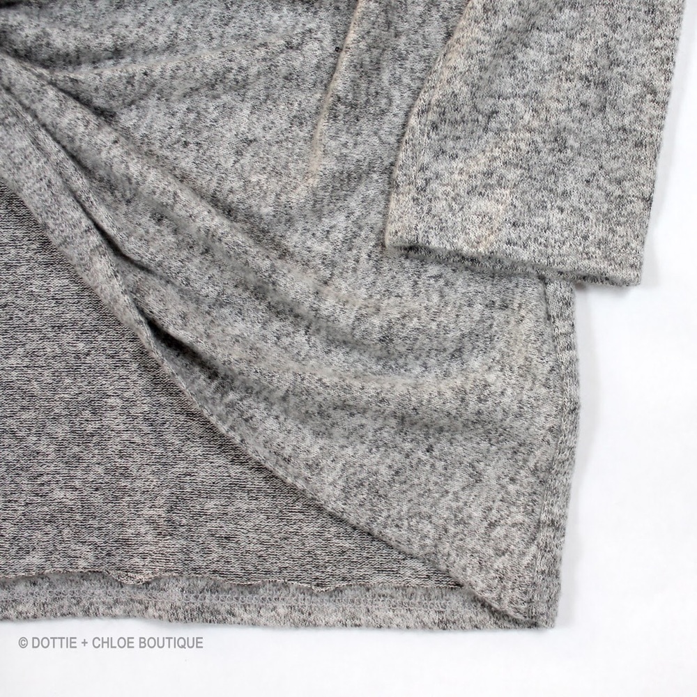 1 Left!! Twisted Open Back Brushed Hacci Sweater - Picture 5 of 7