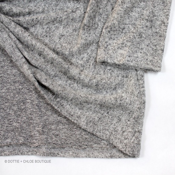 1 Left!! Twisted Open Back Brushed Hacci Sweater - Picture 5 of 7