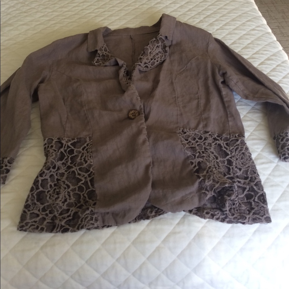 Linen taupe jacket bought the n Italy