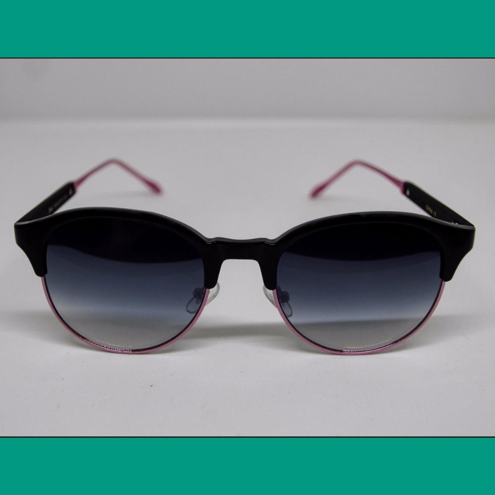 RETRO HALF FRAMED PINK WIRE GRADUATED LENS WOMEN - Picture 1 of 2