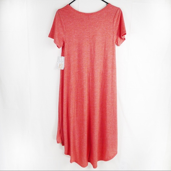 LuLaRoe Sz. XS Carly Dress sold orange color. - Picture 5 of 8