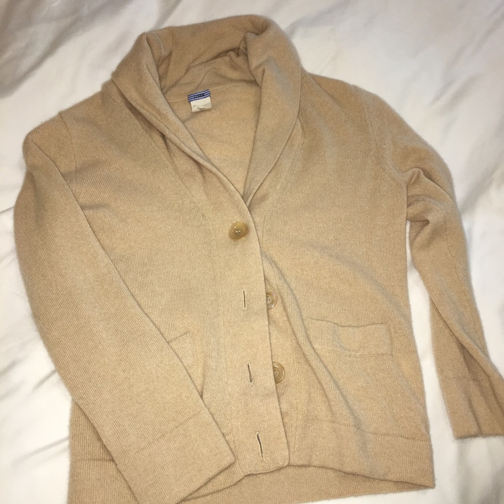 J. Crew 100% cashmere cardigan.