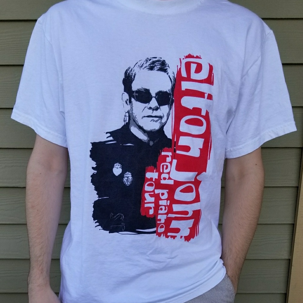 Elton John Red Piano Tour T Shirt
