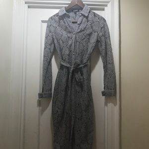 Grey Lace midi dress