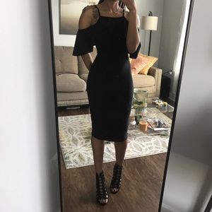 Cold Shoulder Midi Dress