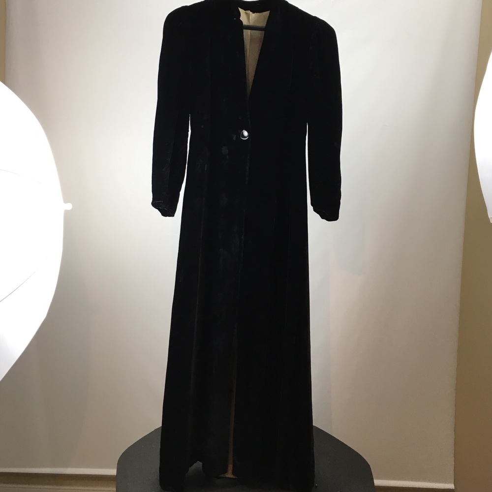 Vintage Velvet Coat Dress