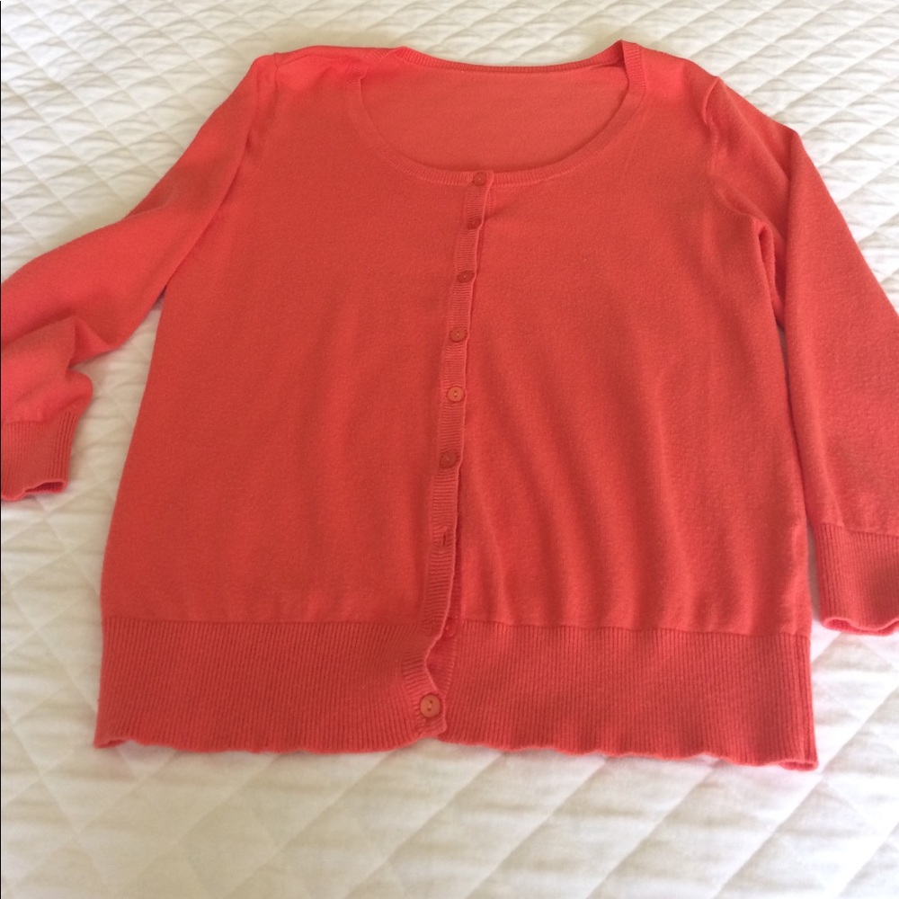 Orange cardigan