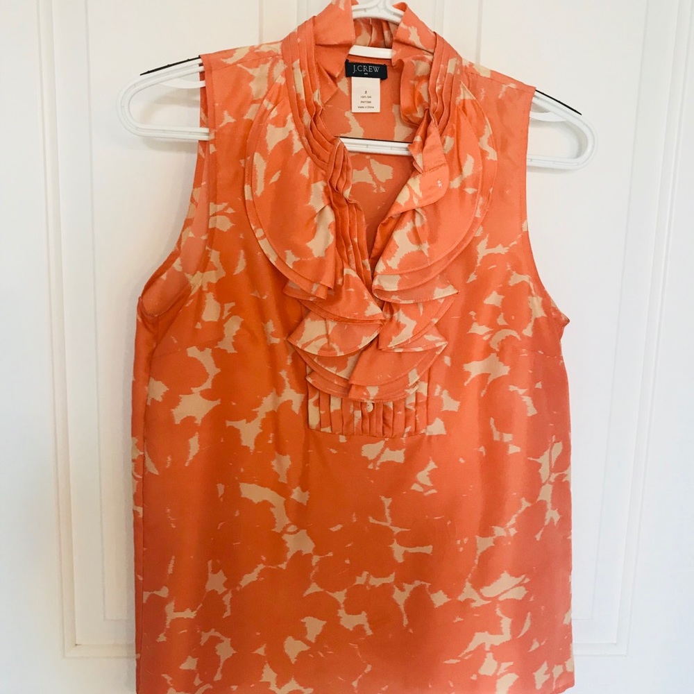 J Crew sleeveless blouse