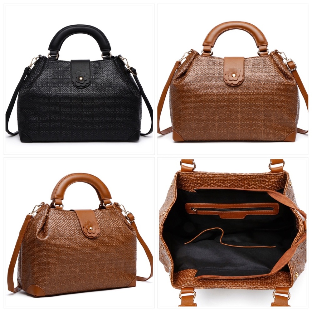Textures Satchel Black or Brown