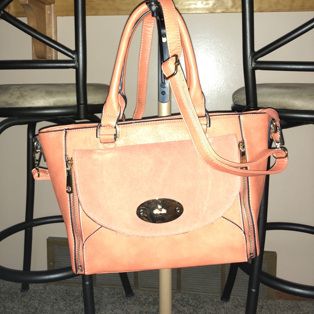 Burnt Orange Faux Leather Purse